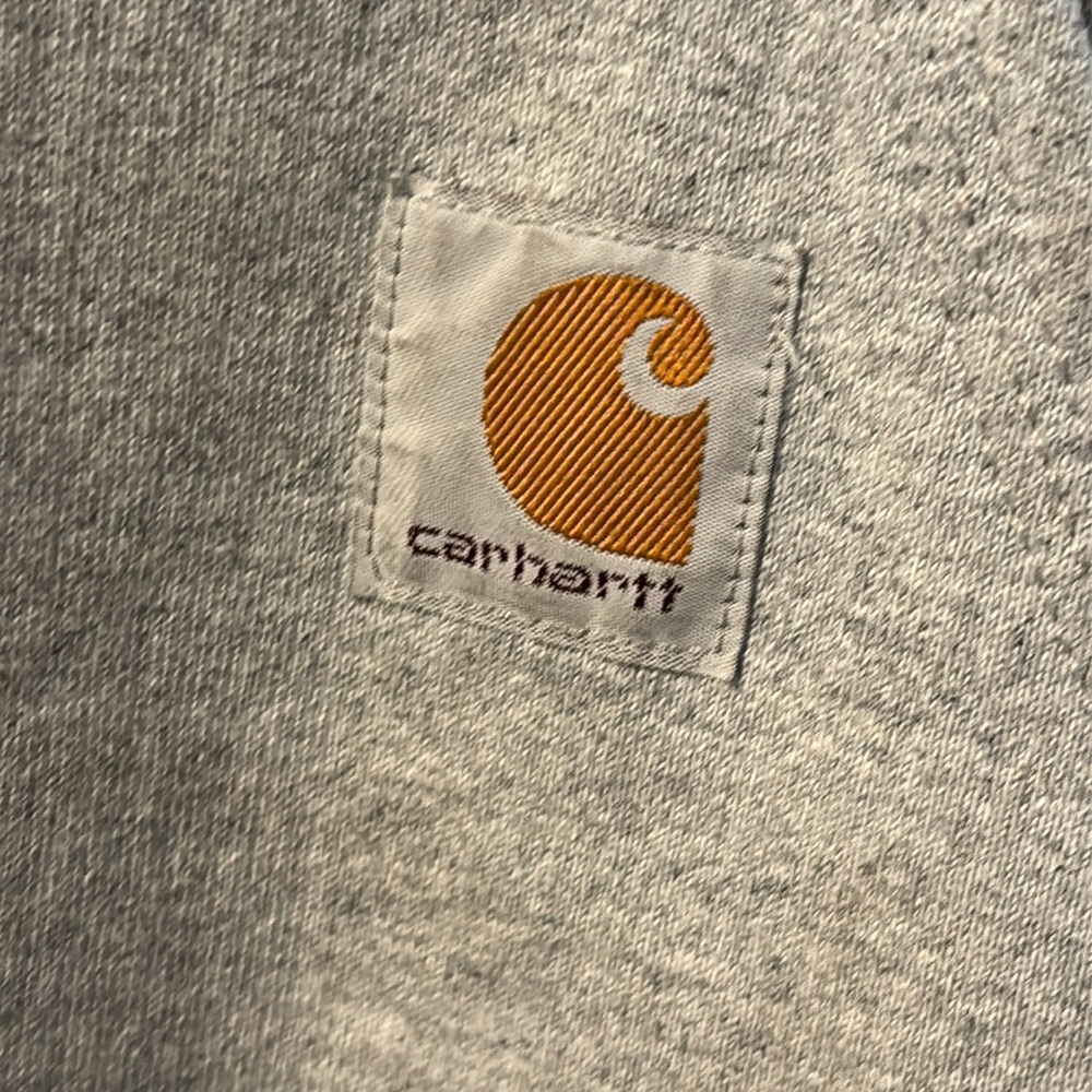Carhartt Men's Gray Hooded Sweatshirt - Picture 3 of 6